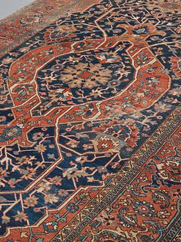 A CARPET, an antique northwest Persian, ca 414-425 x 248,5-260 cm.