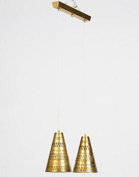 Hans Bergström, taklampa, modell 70, ateljé Lyktan, Åhus, 1950-tal.