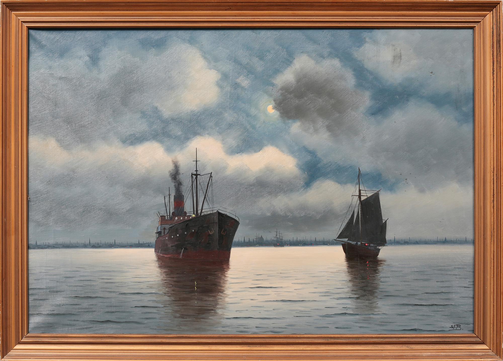 UNKNOWN ARTIST, oil on canvas, signed St.B, from the first half of the 20th century.