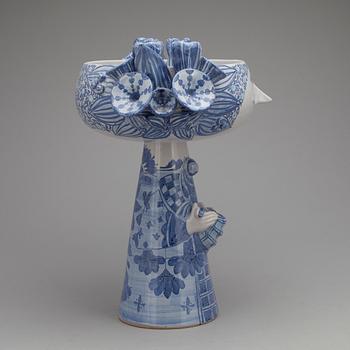 SKÅL på FOT, lergods, Björn Wiinblad, Danmark, signerad och daterat -84.