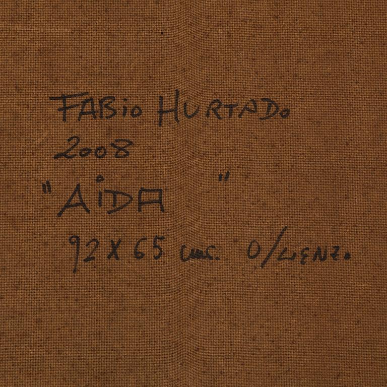 FABIO HURTADO, oil on canvas, signed and dated a tergo.