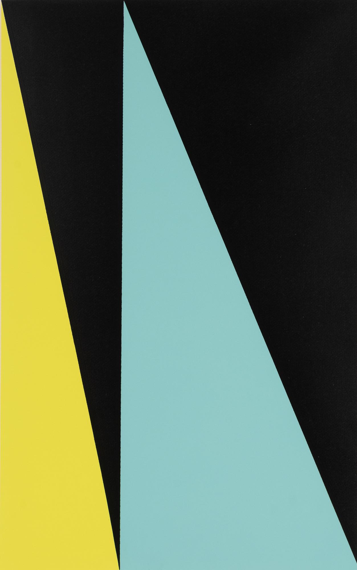 Olle Bærtling, silkscreen in colours, signed 19/90.