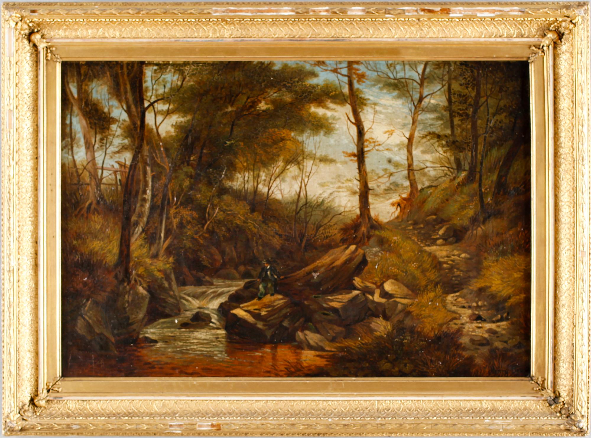 OKÄND KONSTNÄR, olja på duk, signerad Henry Bright, England, 1800-talets andra hälft.