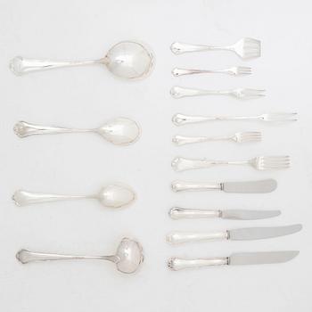 A swedish silver cutlery, 'Viktoria', CG Hallberg, Stockholm.
