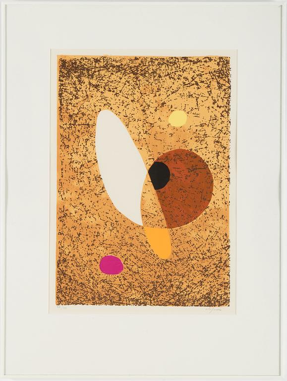 A Pierre Olofsson color litograph, signed and numbered 38/40.