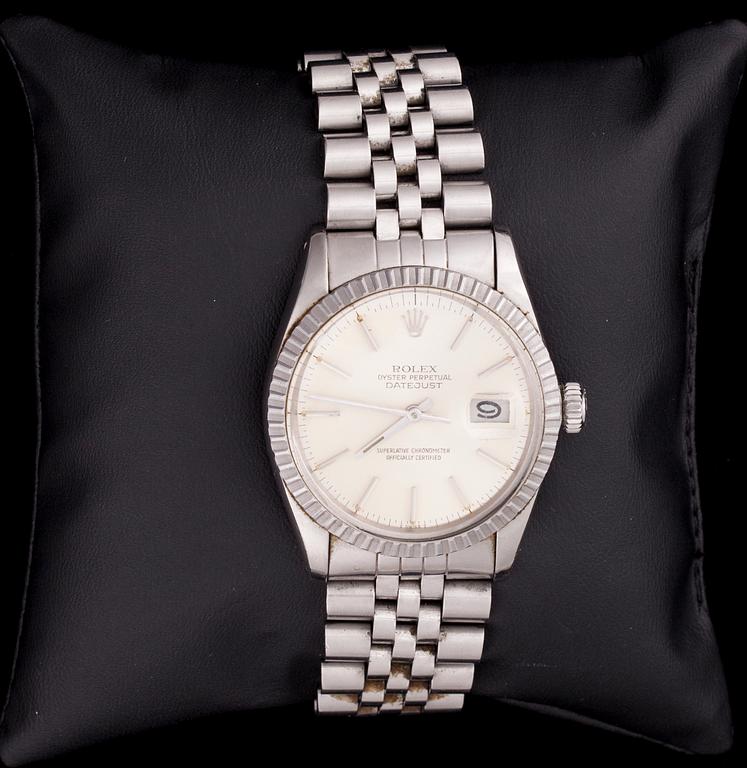 RANNEKELLO, miesten, terästä, Rolex Oyster Perpetual Datejust, 1980-luku.