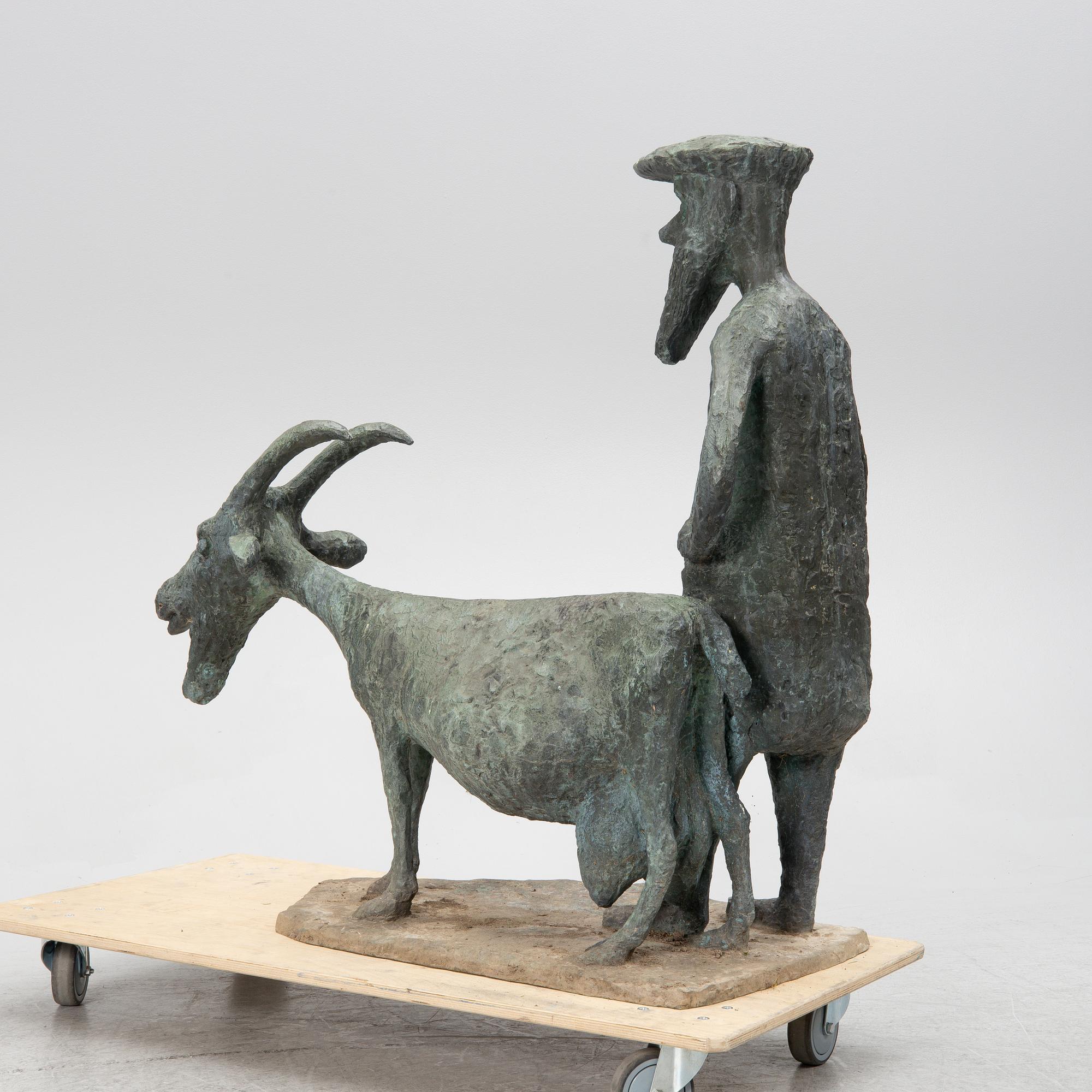 Allan Runefelt, 'Gubben med geten (The Old Man with the Goat)'.