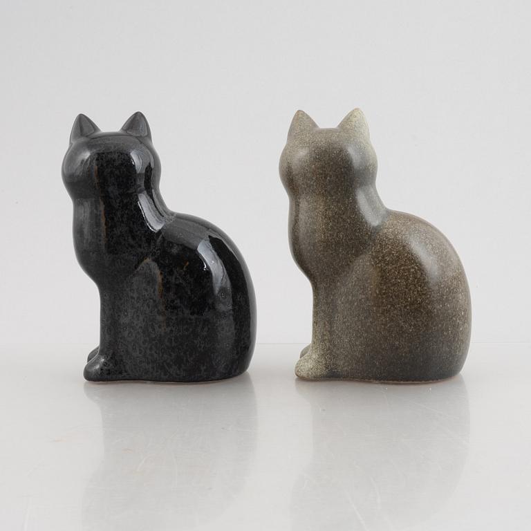 Lisa Larson, a pair of stoneware figurines, "Murre", Sweden.