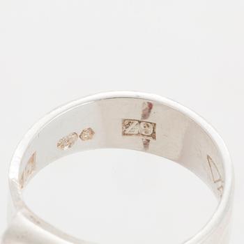 THERESIA HVORSLEV, a silver ring from Lidköping, 1974.