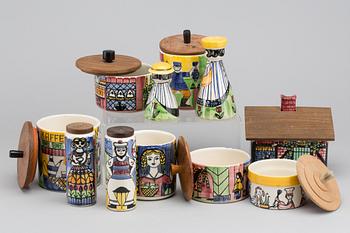 ANITA NYLUND, 11 delar, flintgods, Jie, Gantofta, 1950/60-tal.