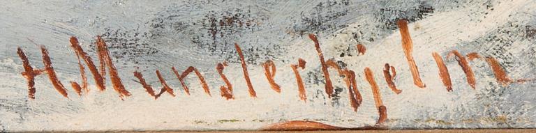 HJALMAR MUNSTERHJELM, "SKOGSTRAKT I HAUHO, TAVASTLAND".