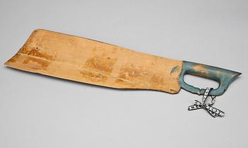 SKÄKTKNIV, allmoge, Hälsingland, märkt 1823.