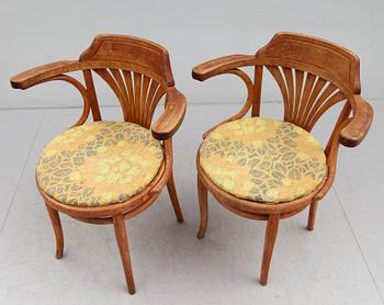 KARMSTOLAR, 1 par, Thonet, 1900-talets början.