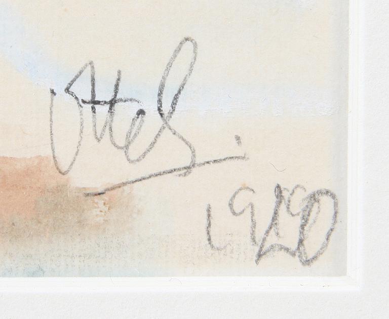 OTTE SKÖLD, akvarell, sign o dat 1920.