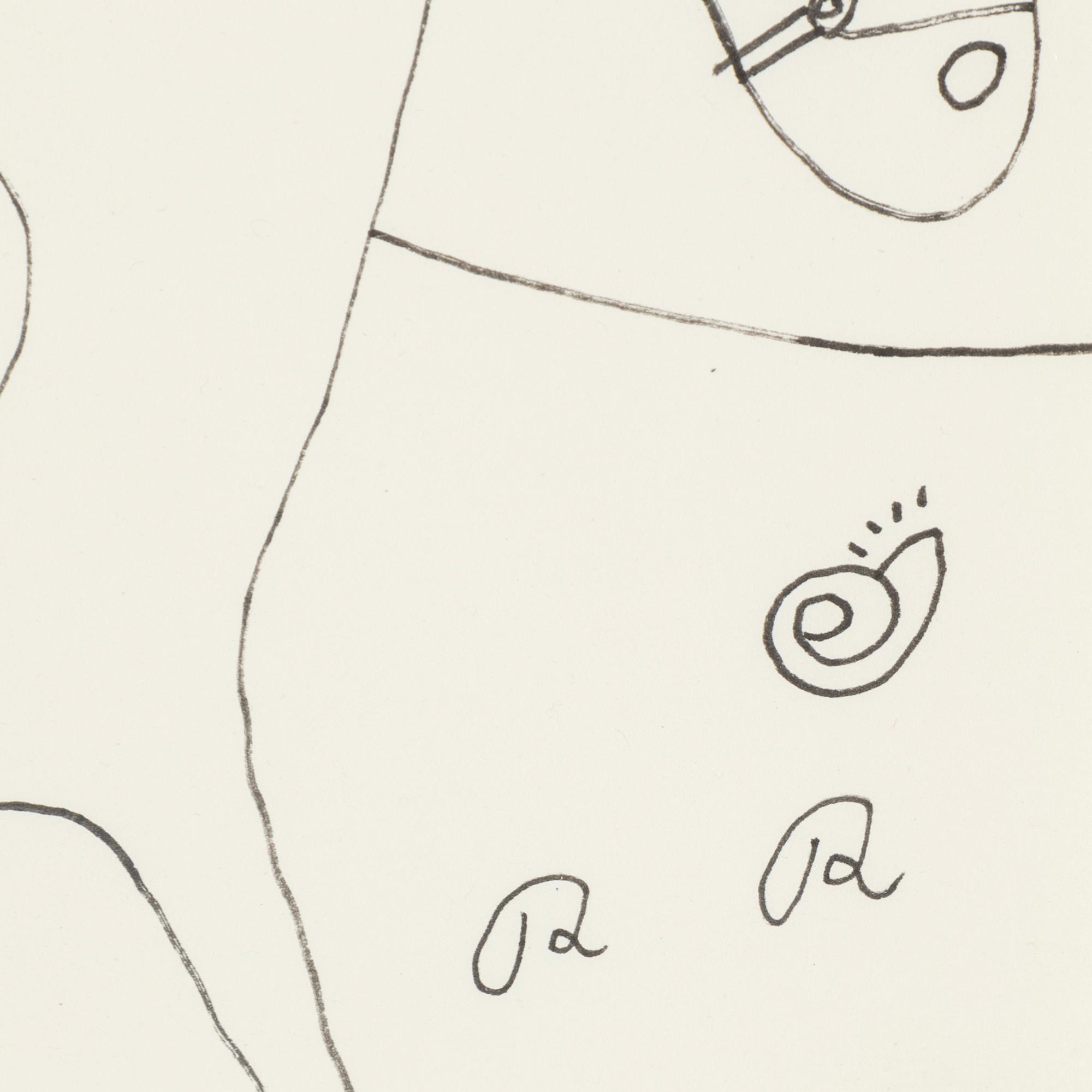 ROGER RISBERG, indian ink on paper, signed RR.