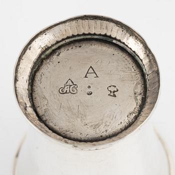 Arvid Castman, bägare, silver, Eksjö 1759.