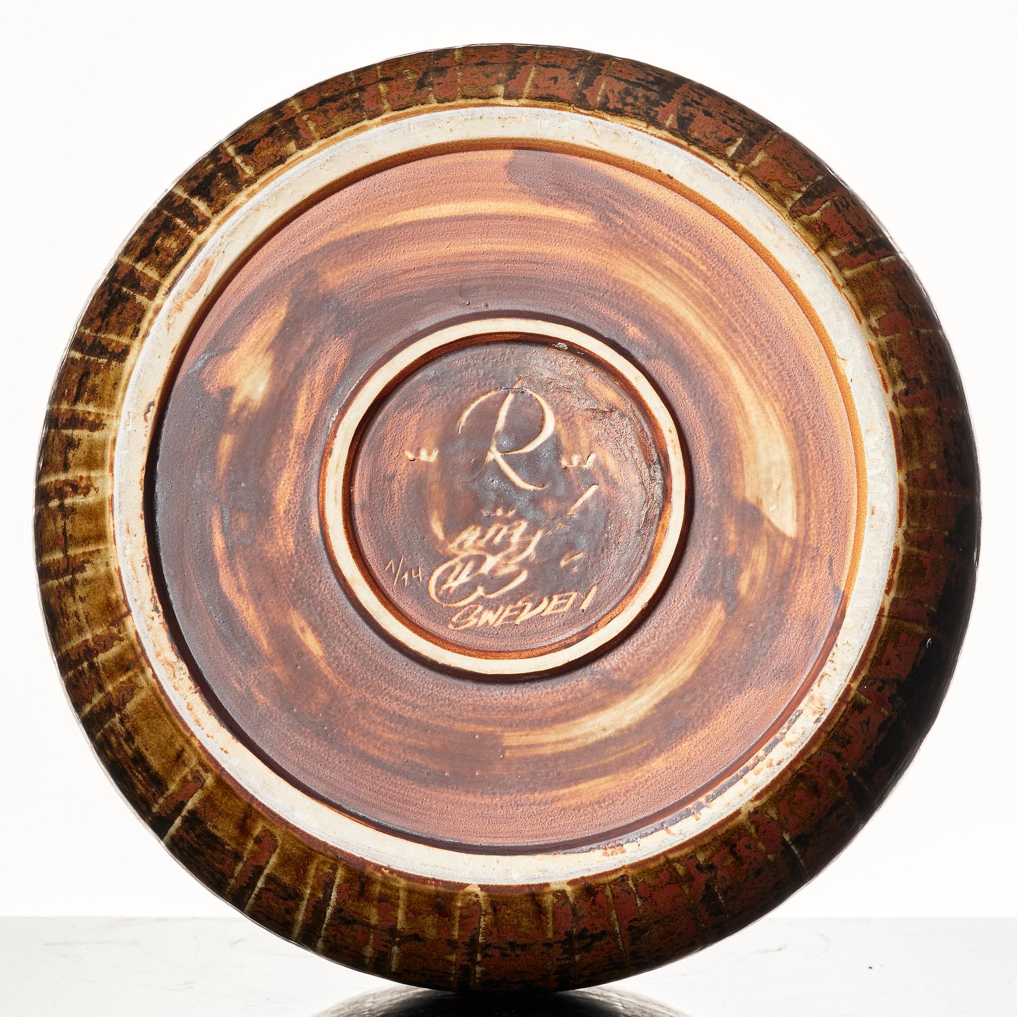 Carl-Harry Stålhane, a stoneware vase, Rörstrand, Sweden 1960s.