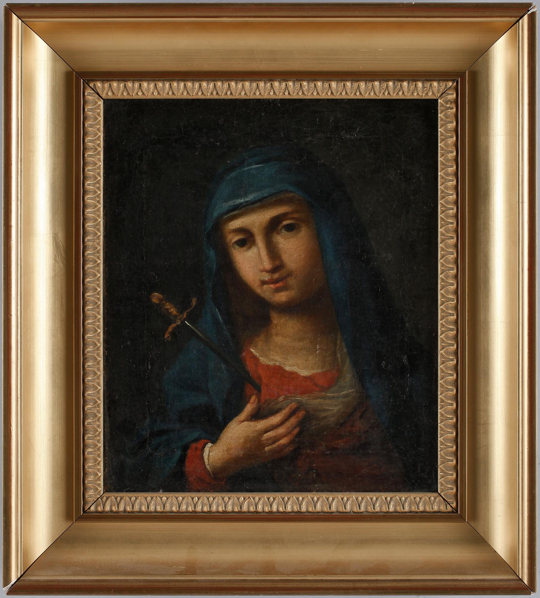 OKÄND KONSTNÄR, olja på duk, 1700/1800-tal.