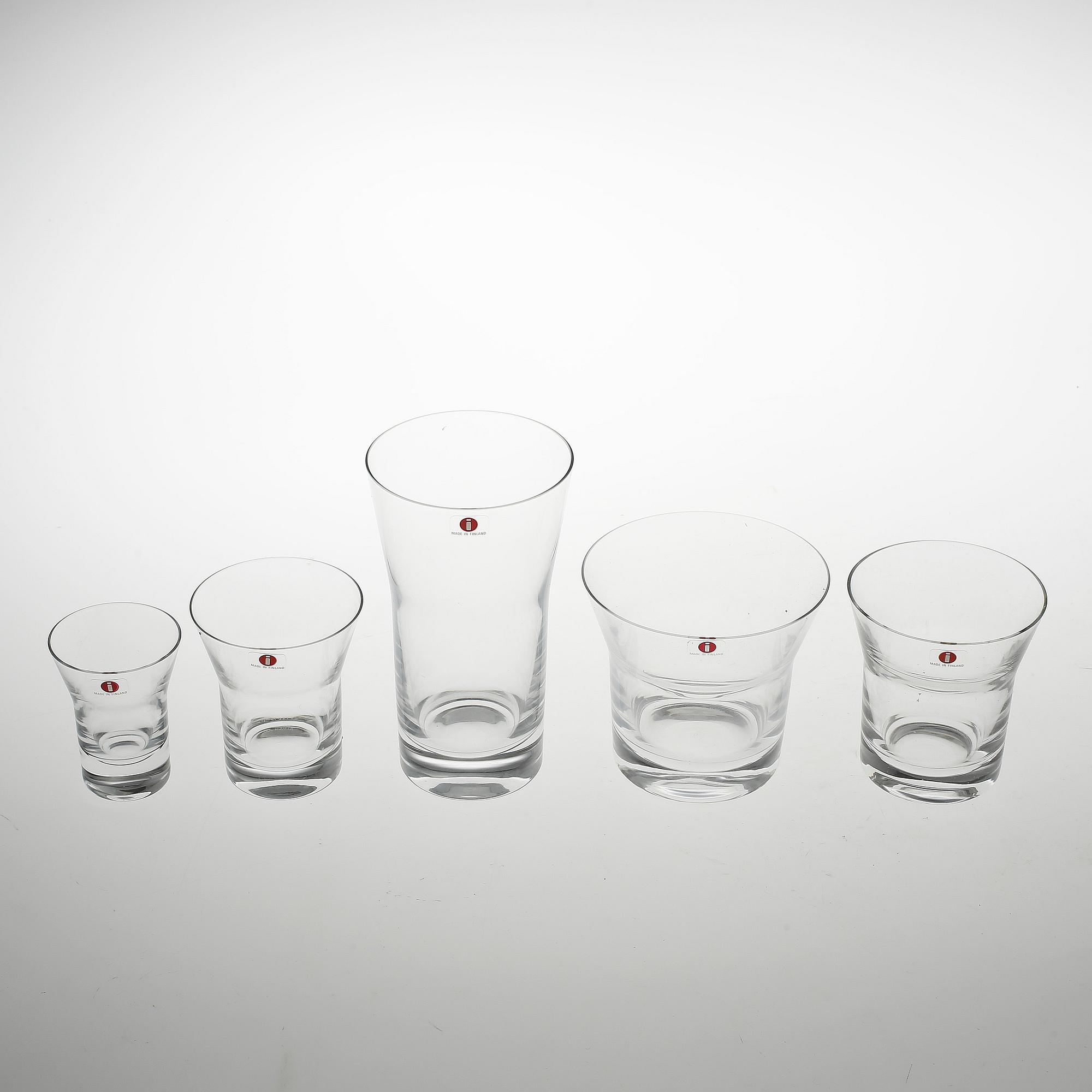 GLASSERVIS, 60 delar, Alvar Aalto, Iittala.