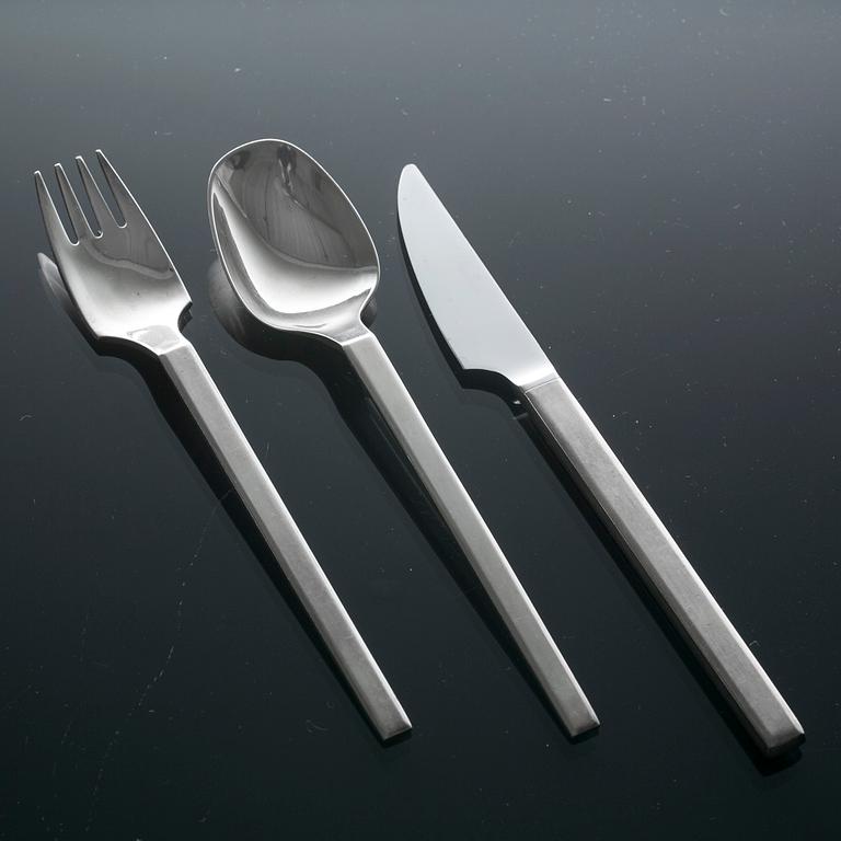 A 35 PIECE STEEL CUTLERY SET BY ROSENTHAL.