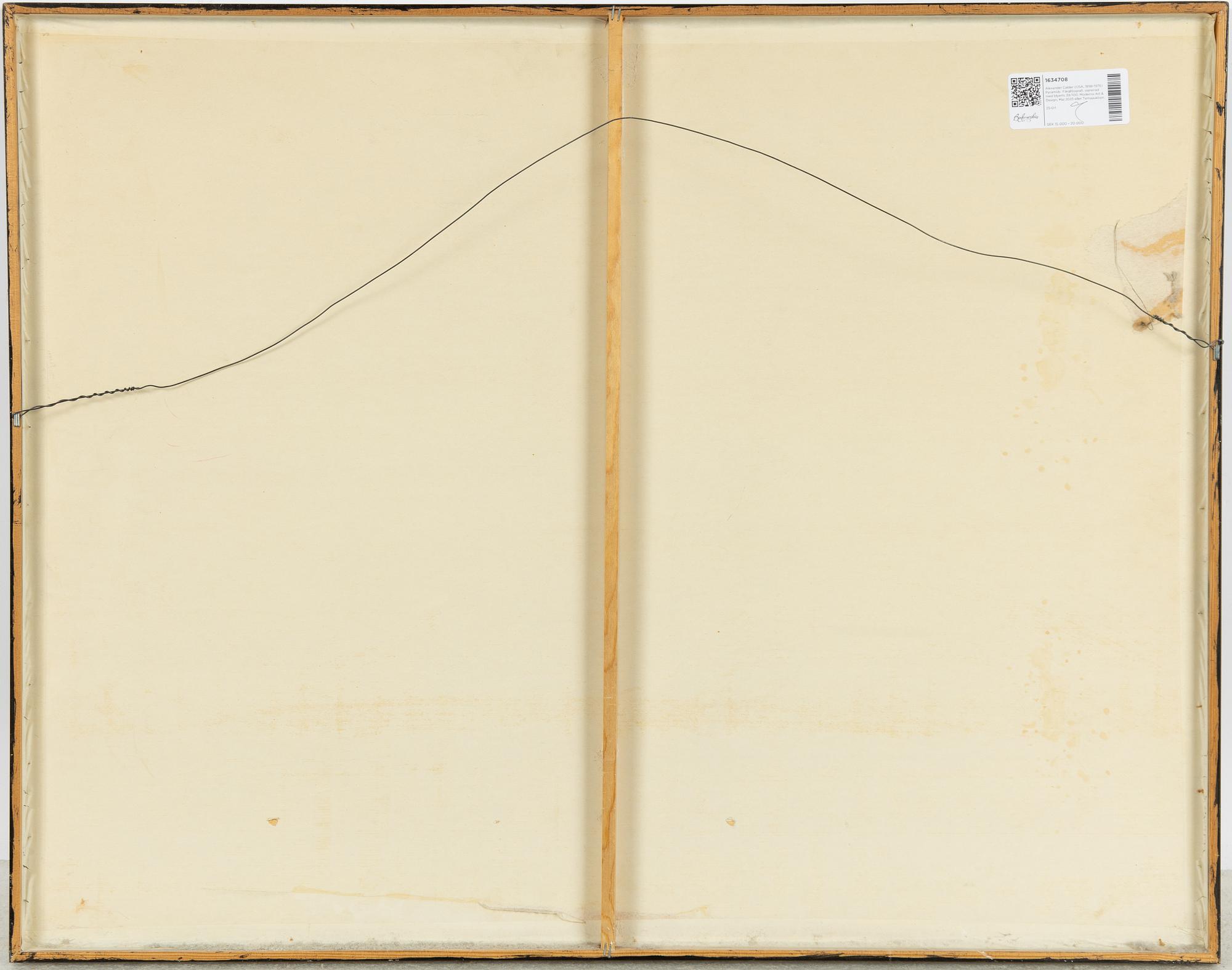 Alexander Calder, "La mémoire élementaire".