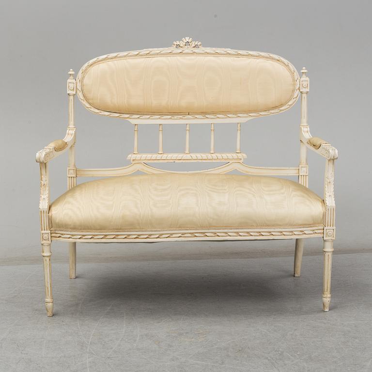 An early 20th Century Louis XVI-style sofa.