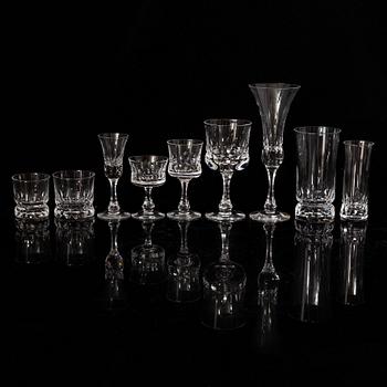 Göran Wärff, a part 'Prince' glass service, Kosta Boda (106 pieces).