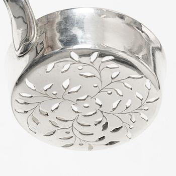 A silver sugar spoon, mark of Johan Wasserman, Lindesberg, Sweden 1785.