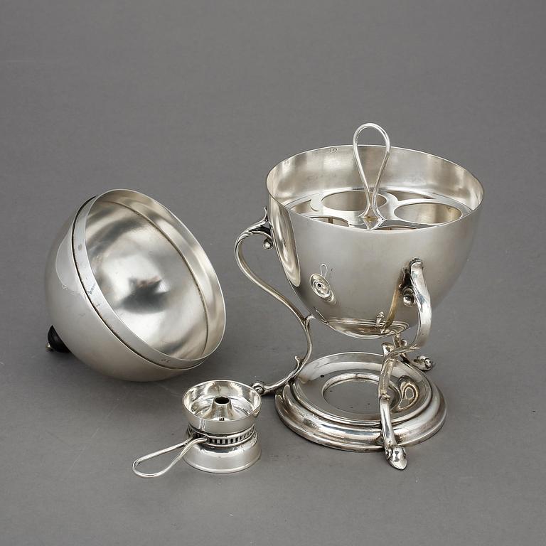 ÄGGVÄRMARE, nysilver, 1900-tal.