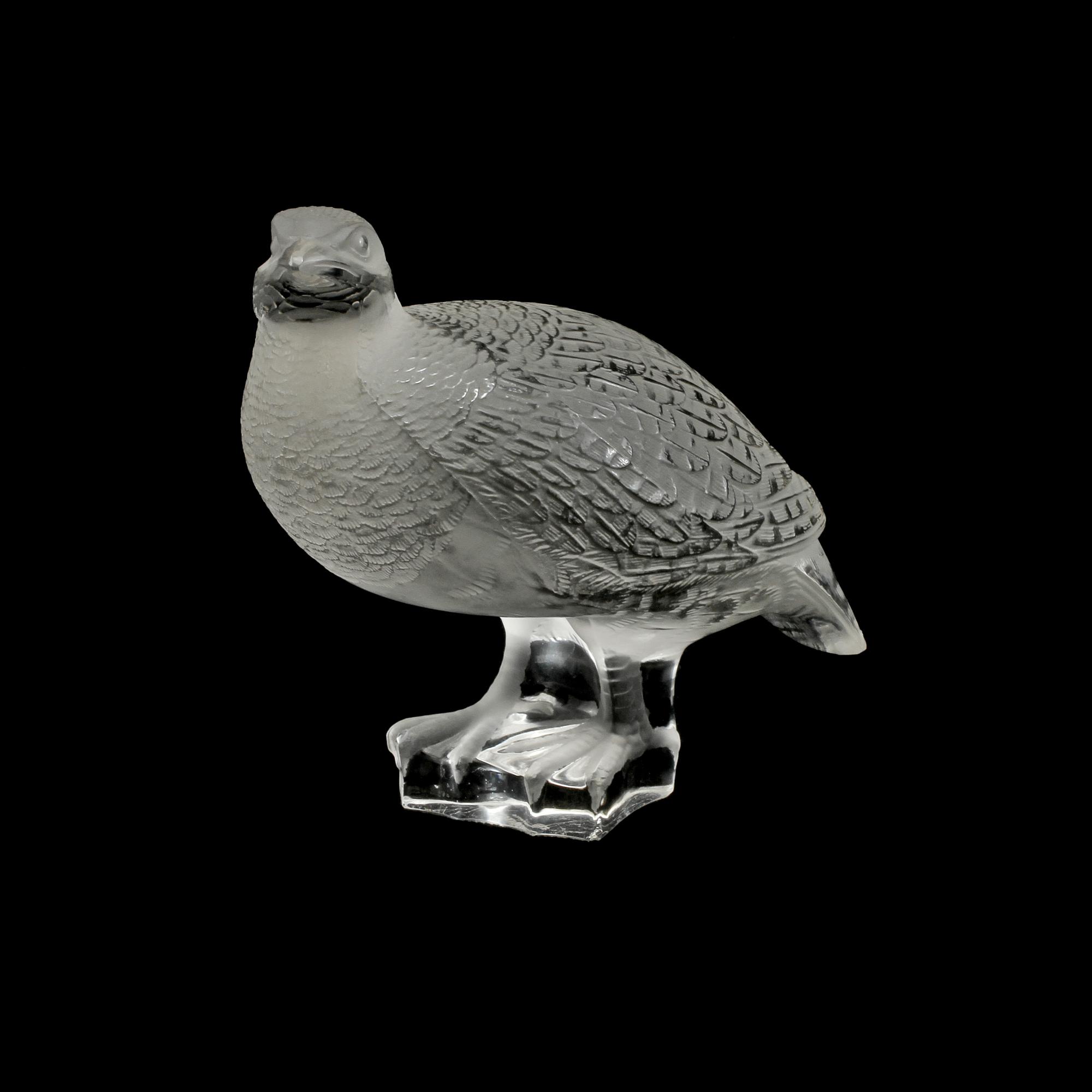 FIGURIN, glas, Lalique, 1900-talets andra hälft.