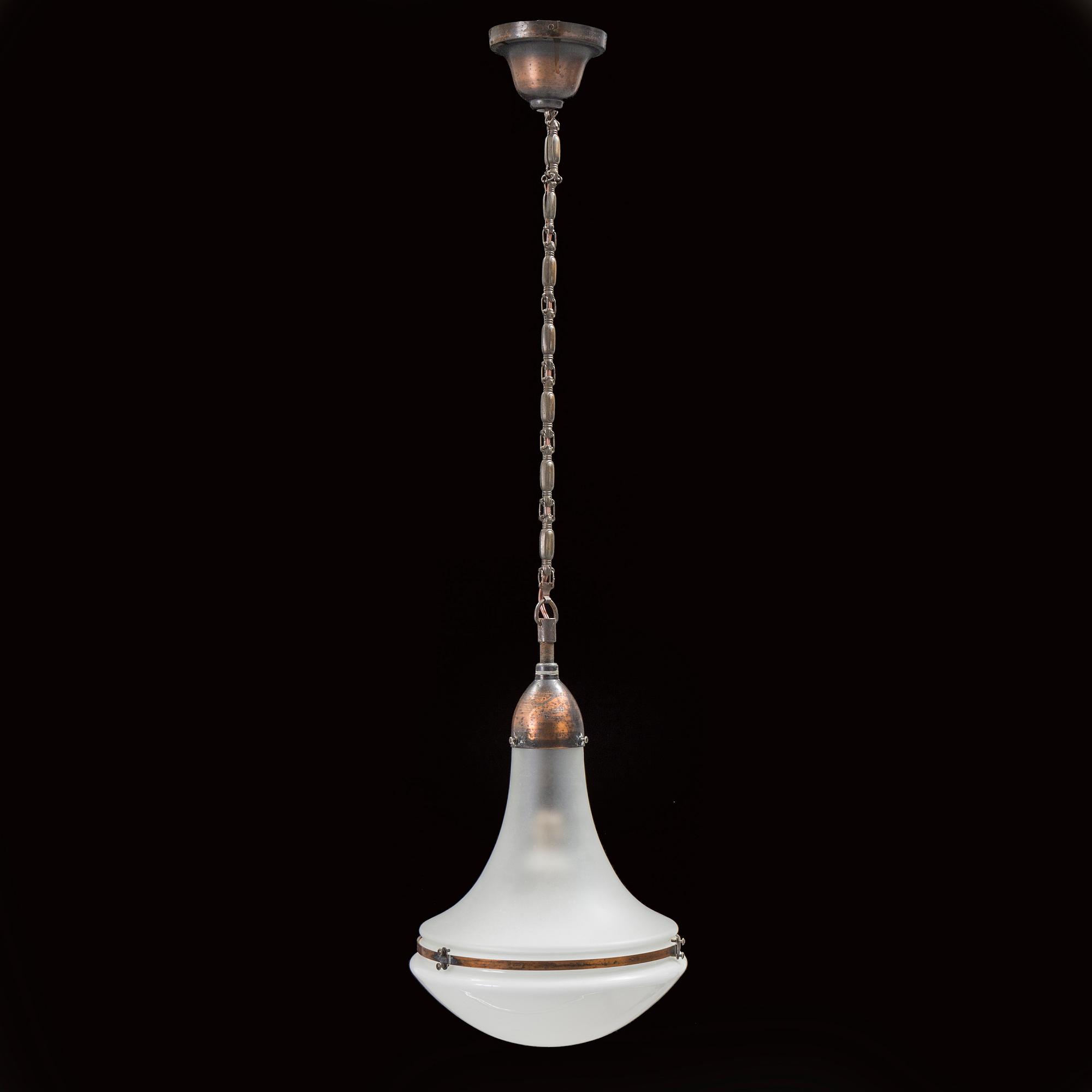 A PETER BEHRENS "LUZETTE" CEILING LAMP, AEG first half of 20th century.