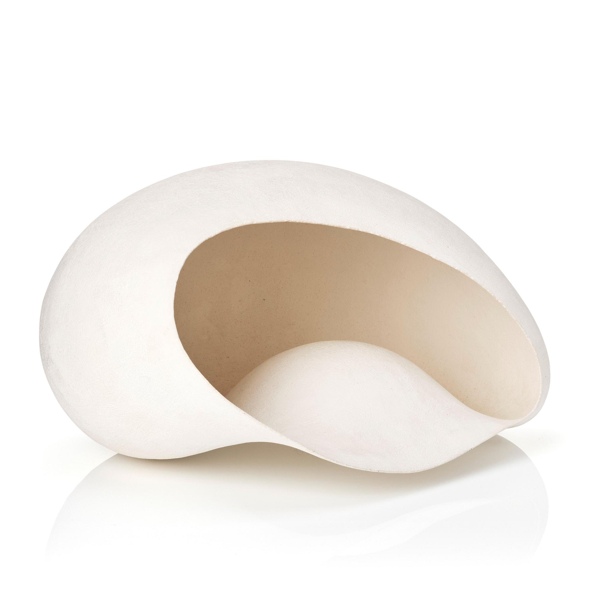Eva Hild, a white stoneware sculpture, Sparsör, Sweden 1999.