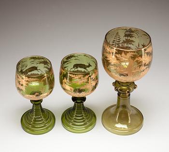 PRAKTPOKALER, 2+1. Glas, sekelskiftet 1900. Böhmen.