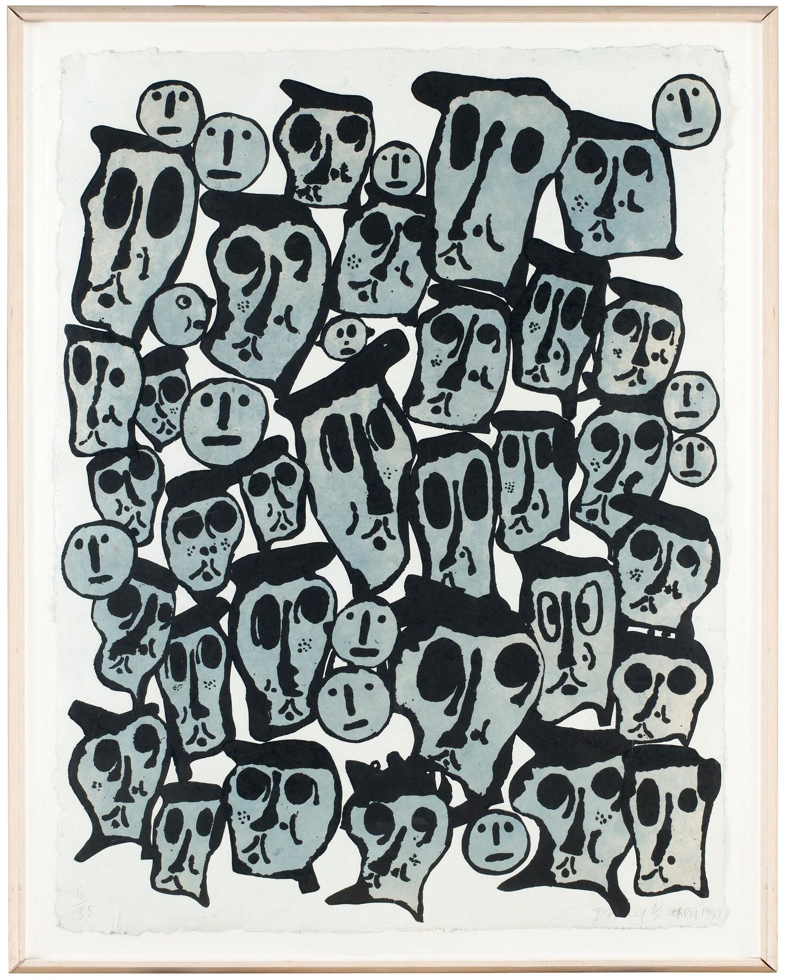 Donald Baechler, "Crowds".