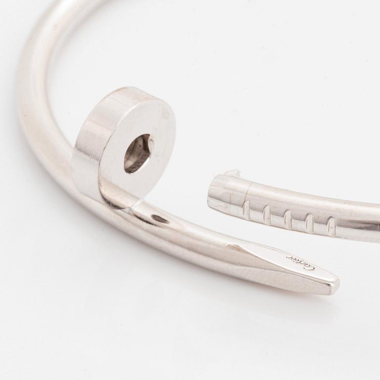 A Cartier "Juste en Clou" bracelet in 18K white gold.