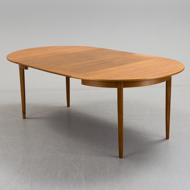 An oak dining table 'Herrgården' designed by Carl Malmsten, second half of the 20th century.