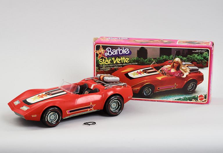 BARBIE TILLBEHÖR, 4 delar, Mattel 1970-tal.