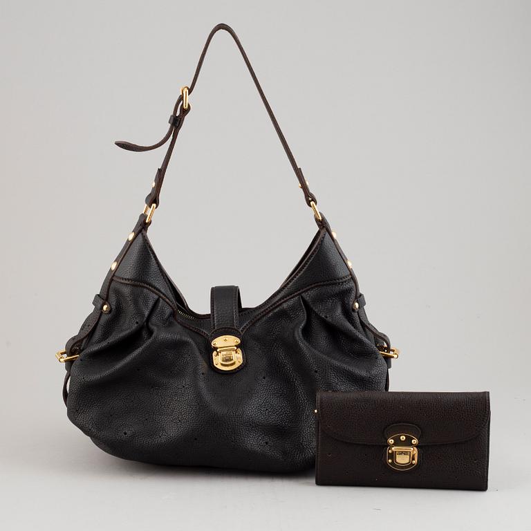 Louis Vuitton, a 'Mahina Lunar PM' leather handbag and wallet, 2008-09.