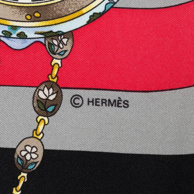 Hermès, scarf, "La ronde des heures".