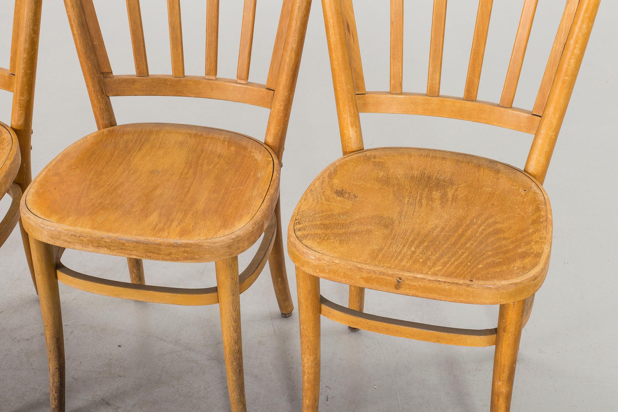 8 chairs by Kocks  Snickerifabriker, Trelleborg from the first half of the 20th century.