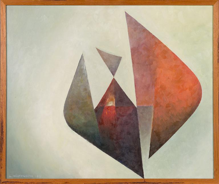 Lasse Mårtenson, olja på pannå, signerad och daterad-69.