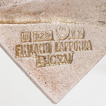 Björn Weckström, "Galactic peaks", a sterling silver necklace. Lapponia 1974.