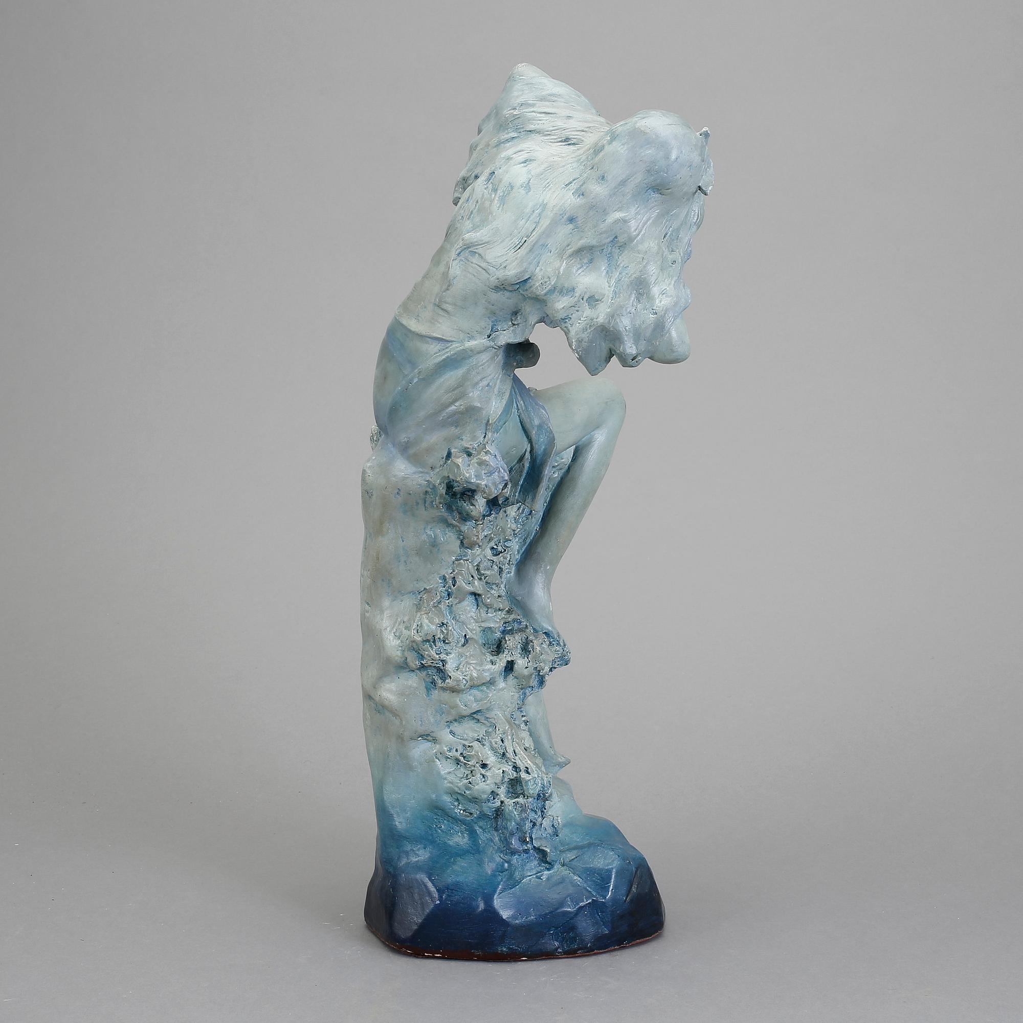 SKULPTUR, gips. Art noveau, 1900-talets början. Signerad.