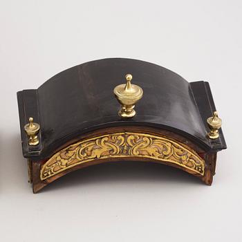 A late Baroque 18th century mantel clock.