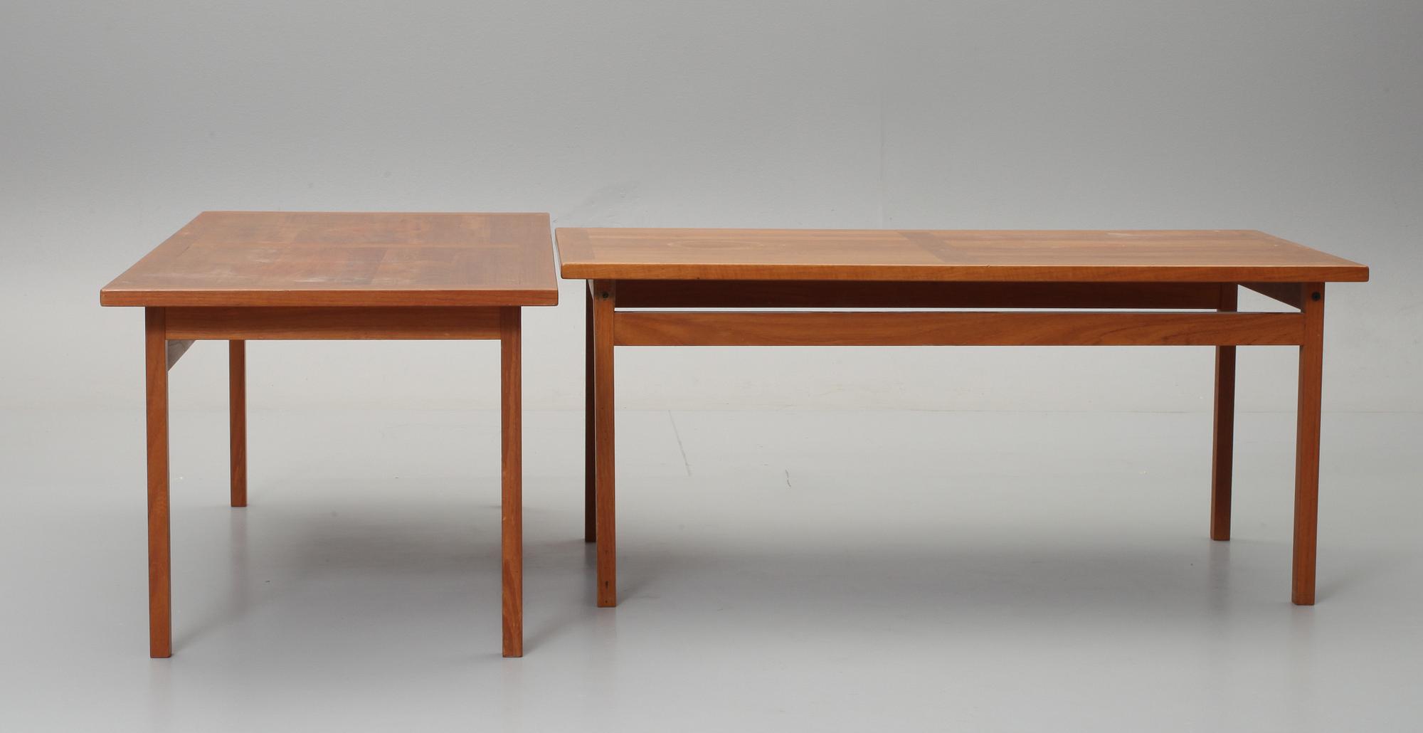 LAMPBORD, 2 st, France & Son, Danmark, 1960/70-tal.