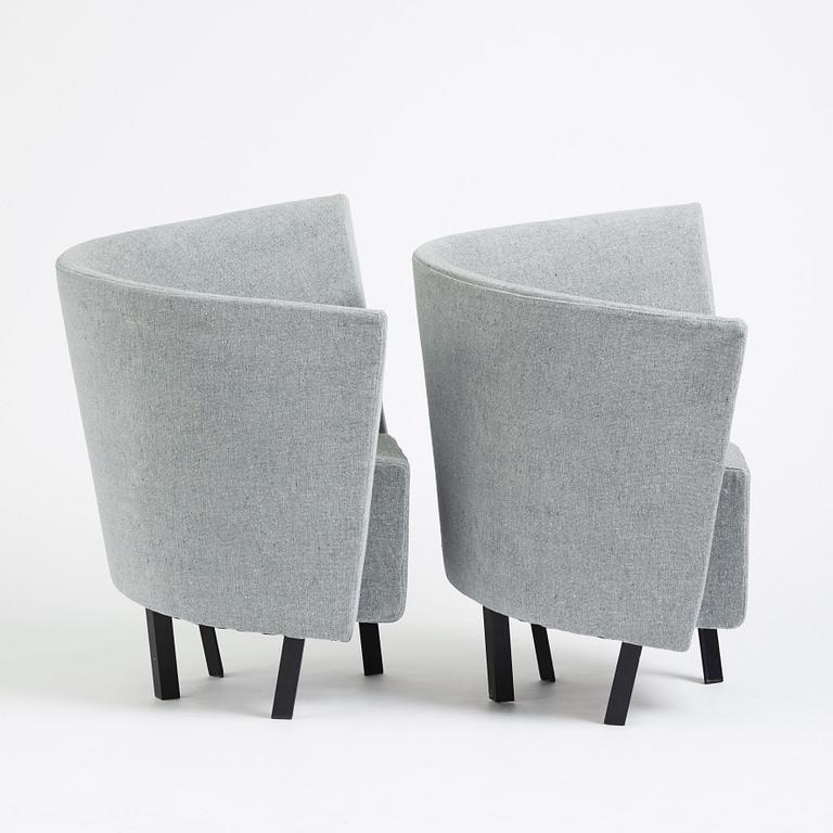 Paolo Pallucco, a pair of armchairs, Gambe-Pallucco, Italy, 1980s.