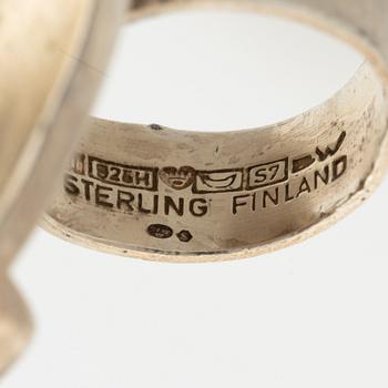 Björn Weckström, a sterling silver ring 'Jaara's dream'. Lapponia, Finland, 1971.