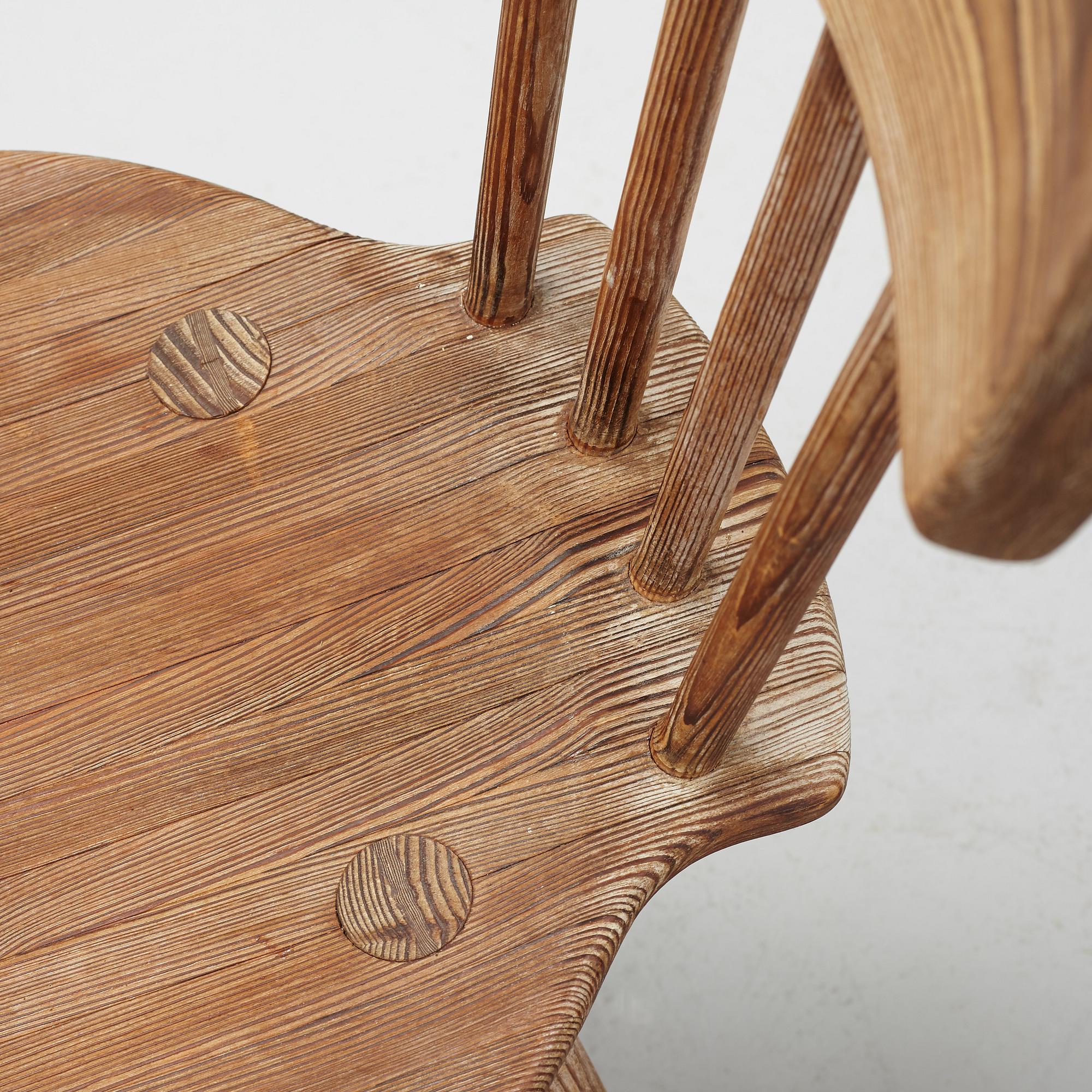 Torsten Claesson, 
3 stolar, Steneby Hemslöjd, 1940-tal.