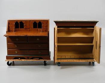 SKRIVSKÅP, daterat 1829.