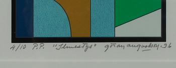 GÖRAN AUGUSTSON, serigrafia, sign. och dat. -96, numr. 4/10 P. P.